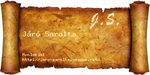 Járó Sarolta névjegykártya